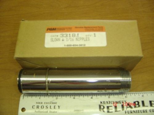 Sloan valve nipples 6-1/16&#034; brass with chrome for sale
