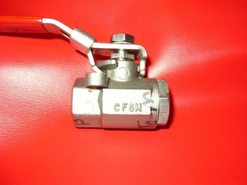 Ball valve.. watts  3/8 inch   stainless steel   2000 p.s.i. [[  locking handle] for sale