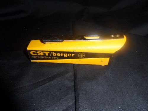 CST / BERGER SIGHT / SURFACE POCKET LEVEL MODEL 40 IN EXCELLENT CONDITION