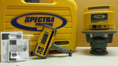 Trimble spectra precision ll500 level w/hl700 laserometer detector for sale