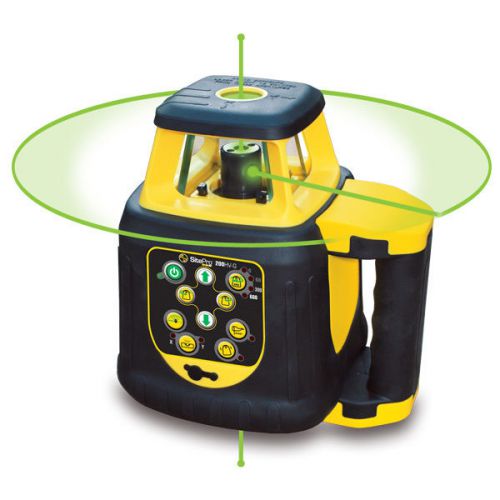 Horizontal and vertical rotary laser - sitepro slr200hv-g - green beam *new* for sale
