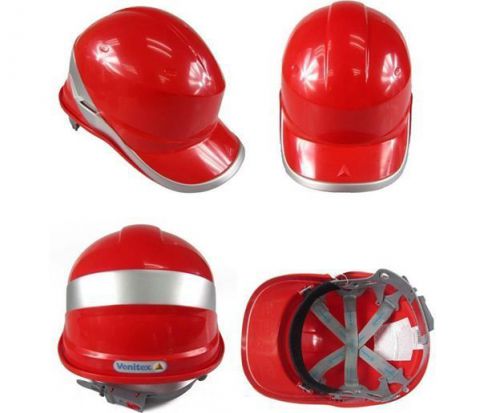 Deltaplus venitex Construction Ratchet Hard Hat / Safety Helmet,Diamond V,Red