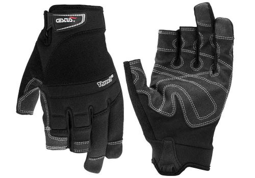 Cestus Three5 Framers Fingerless Black Tactical Gloves