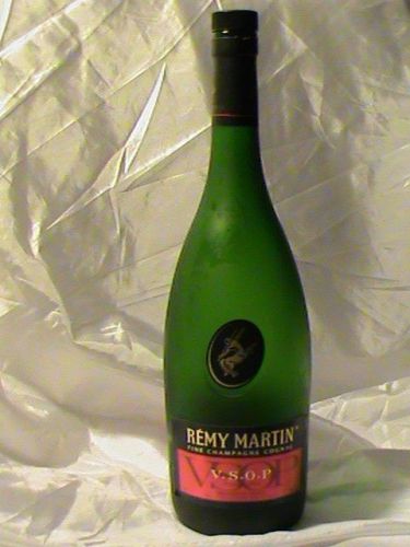 REMY MARTIN champagne cognac France empty green glass bottle collect 1lt cork
