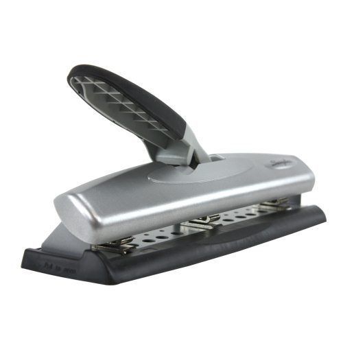 Swingline Black/Silver LightTouch Desktop Hole Punch Free Shipping