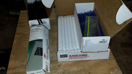 ibico gbc combs complete lot 5/16, 1/4, 1/2 wires 9665300 15061 15062 15128