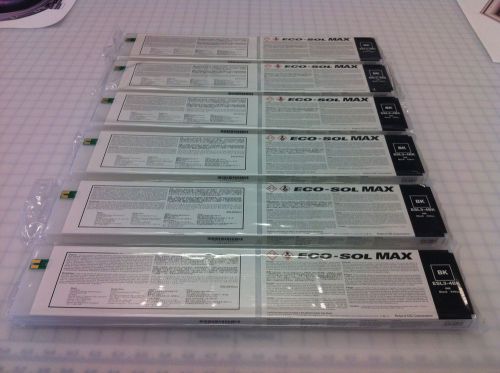 Roland Printer Ink 6 New Sealed 440 ML ECO SOL MAX Black BK $105 Each Free SHIP