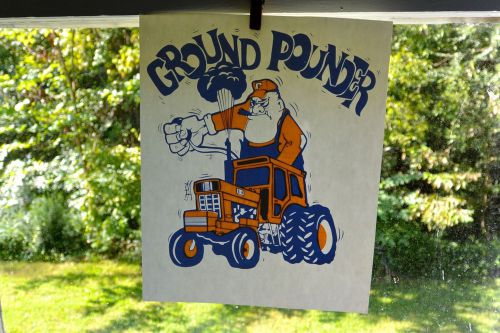 NOS Rare HTF Vintage “Ground Pounder&#034; Iron-on T-Shirt Transfer