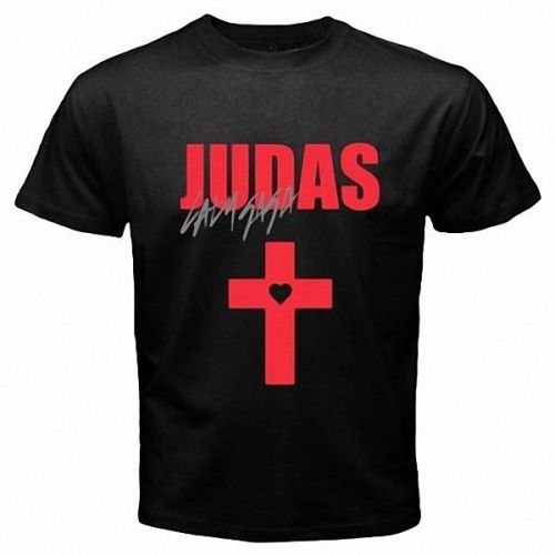 LADY GAGA JUDAS Song Born This Way 2011 Album Mens Black T-Shirt Size S, M - 3XL