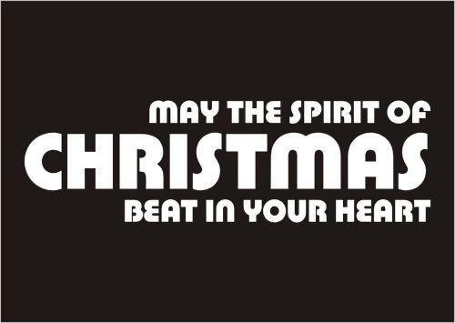 Christmas Heartbeat Funny Car Vinyl Sticker Laptop Tablet Window-593