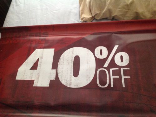 Excellent 40% Off RED Business Sale Banner