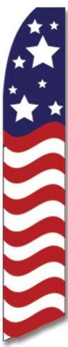 American glory flag super feather sign flag 15&#039; flutter swooper banner bnf for sale