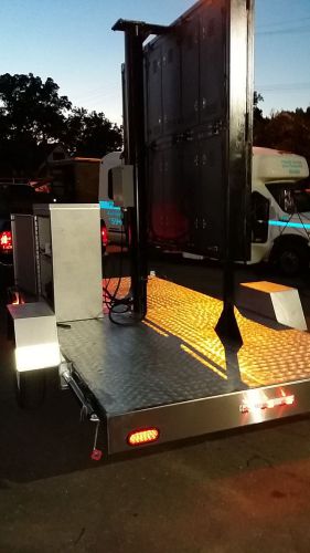7x14ft trailer with hydraulic lift, 6x8ft 16:9aspect led screen, sturdibuilt for sale