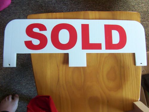 Real Estate SOLD Rider Sign