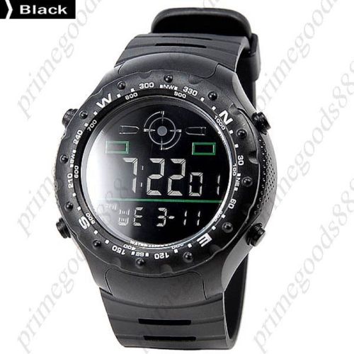 Military lcd army led waterproof digital alarm date men&#039;s wristwatch black for sale