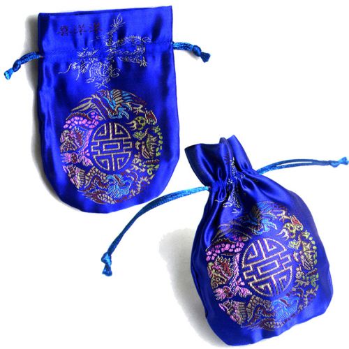 10 Chinese Brocade Pouch Purses Jewelry Coins Gift Bag