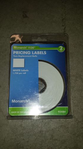 Monarch 1136 Price gun Labels - 2 Line - 20 Rolls - 35,000 total labels - NEW