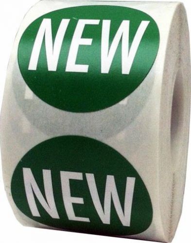 &#034;New&#034; Stickers - 1.5&#034; Round Labels for Retail - 500 Total Stickers