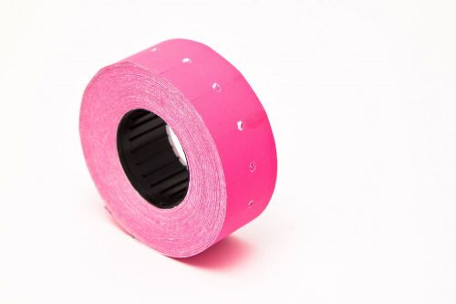 Motex MX-5500 PINK Labels w/ ink roller / 10.000 PICS SIZE 21X12MM