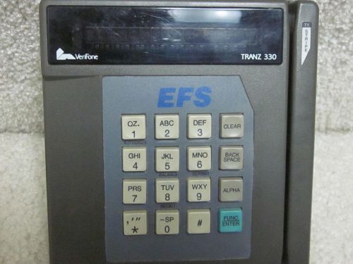 VeriFone Tranz 330 credit card machine-EFS,Inc.,nice shape,one owner