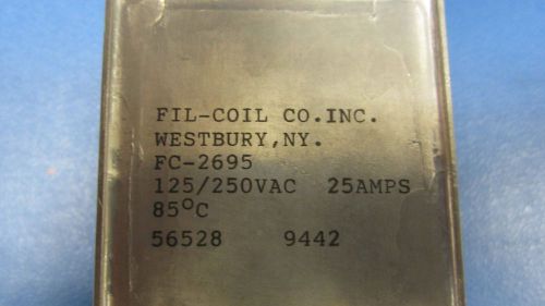 FIL-COIL, FC-2695 , FILTER 125/250VAC  25AMPS ( New )