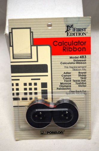 First Edition Calculator Ribbon Model 483 Universal Calculator Ribbon (BIN10)