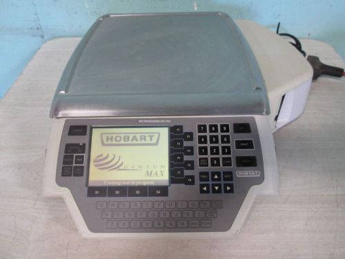 &#034;HOBART-QUANTUM 1PP&#034; H.D.COMMERCIAL PROGRAMMABLE WEIGHT SCALE w/ LABEL PRINTER