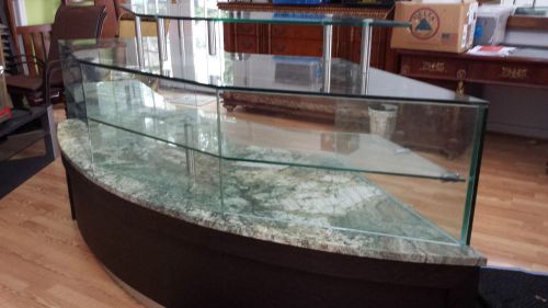 custom glass display cases and station table
