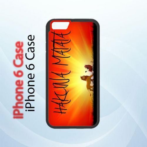 iPhone and Samsung Case - The Lion King Hakuna Matata Expression on Sunset