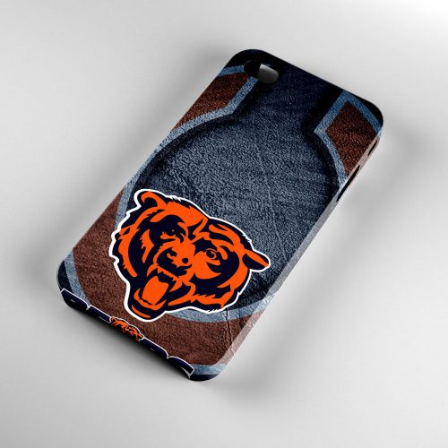 Chicago Bears Football Team Art Logo iPhone 4/4S/5/5S/5C/6/6Plus Case 3D Cover