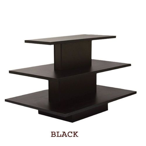 3 Tier Rectangular Black Display Table Rack Stand - LOCAL PICKUP ONLY