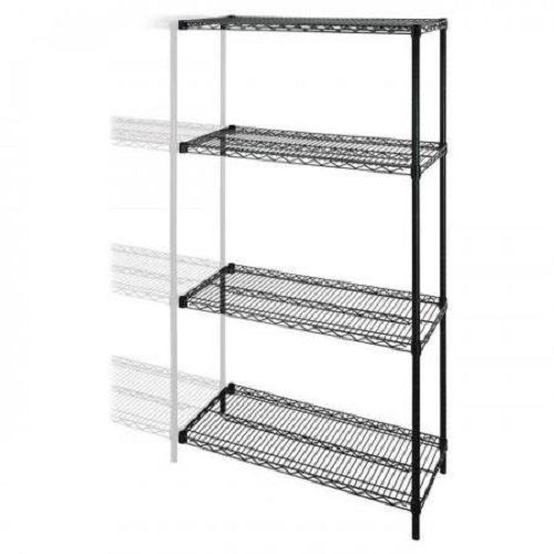 Lorell LLR69137 Industrial Black Wire Shelving
