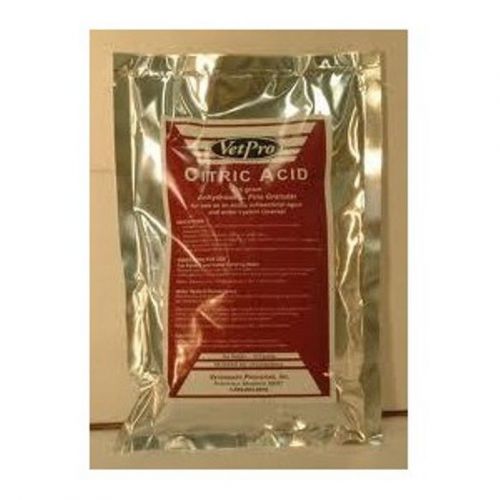 Citric acid acidic antibacterial water line cleaner pigs poultry 410gm *lot 2* for sale