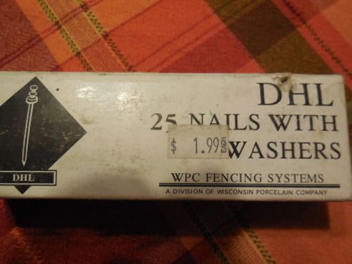 DHL 25 Nails with washers WPC Fencing Systems for Ceramic Fence Insulators