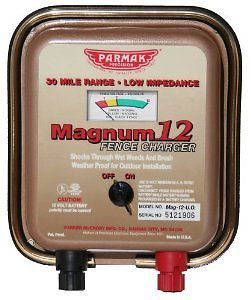 Parker mccrory mfg.,co. mag12uo 12-volt low impedance fence charger for sale