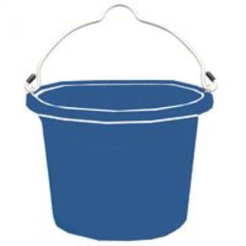 8 Qt Flat Side Bucket Blue FORTEX/FORTIFLEX Feeders/Waterers FB108BL