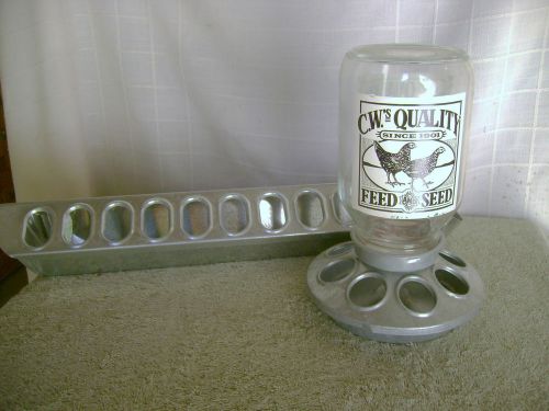 TWO  CHICKEN FEEDERS--L@@K