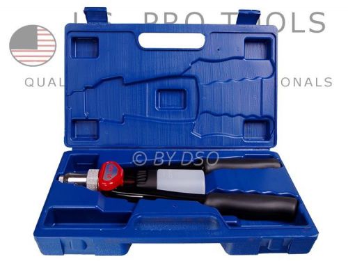 Us pro heavy duty double hand riveter with 4 in 1 blocker 3.2mm - 6.4mm us5410 for sale