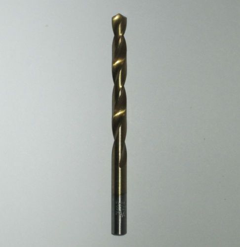 New 19/64&#034; titanium nitride high speed steel drill bit 4-3/8&#034; oal; $1 off 2nd+ for sale
