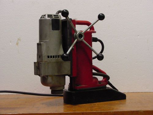 Milwaukee model 42xx electromagnetic drill press 3mt 2 speed swivel base for sale