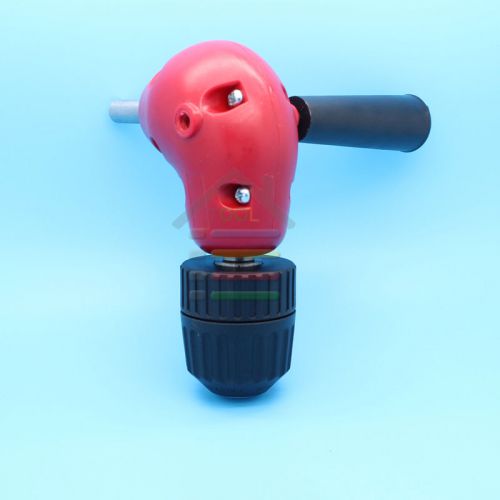 Right Angle Drill Attachment Chuck Adapter Electric Power Cordless 3/8 90 Degree