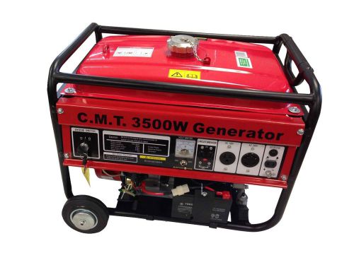 3500W 6.5HP GASOLINE GENERATOR W / WHEEL ELECTRIC START EPA