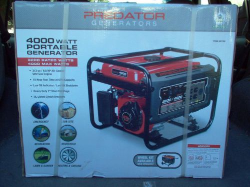 Generator, portable, 4000 watts, gas operated. Brand new- in box
