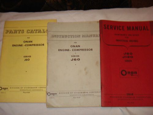 vintage  ONAN  J60 service   manuals