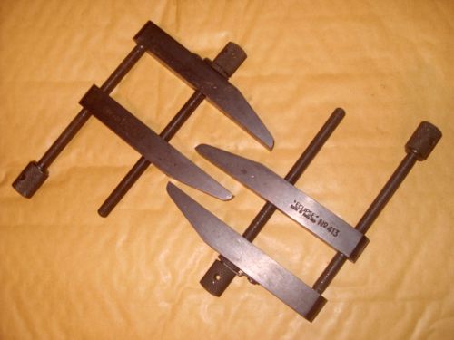 Pair Of Eclipse No.413 Toolmakers / Engineers Clamps 3 1/2&#034; Capacity
