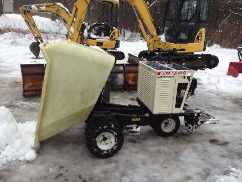 Miller scoot crete concrete buggy power dump honda powered hydraulic drive/ dump for sale