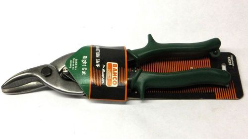 Bahco Aviation Snips, Right Cut, Green Handle 830002