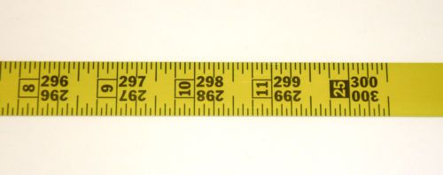 Metal adhesive backed ruler - 3/4 inch wide x 25 feet long - dual directional for sale