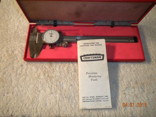 Crafsman dial callipers,precision measuring instrument. for sale