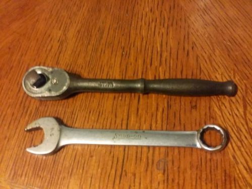 Snap-on ferret 3/8 ratchet f70n and snap-on 9/16 wrench oex-180 for sale